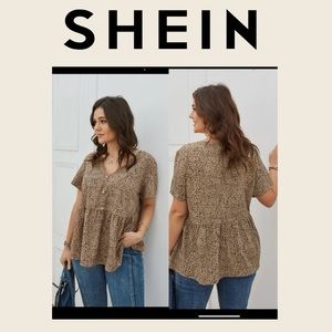 Leopard print blouse